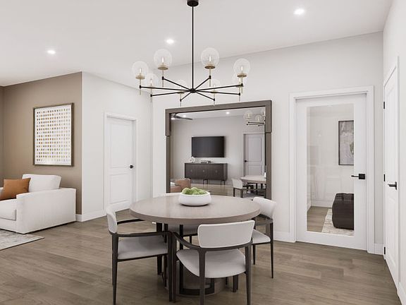 Cafe Opens to Kitchen and Gathering Room