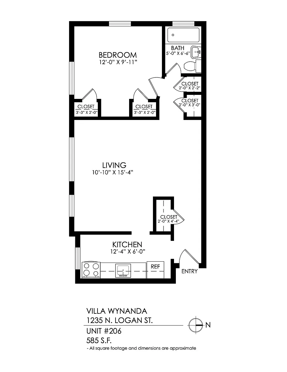 Floor plan 1 Bedroom