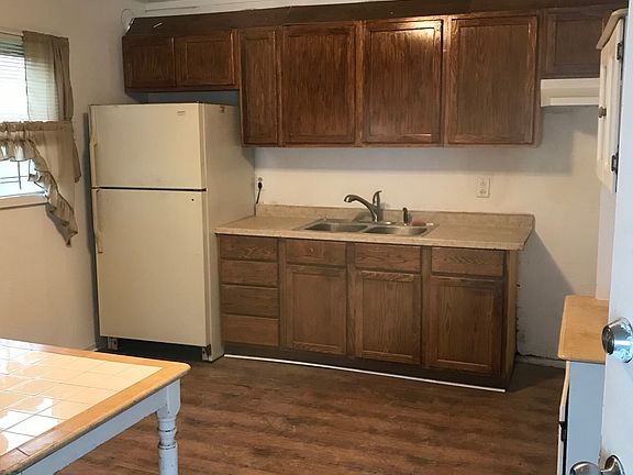 Kitchen (stove has since been added on the right side under the hood)