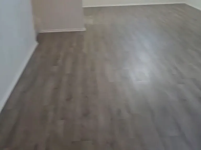 Updated living/dining area with wood floors