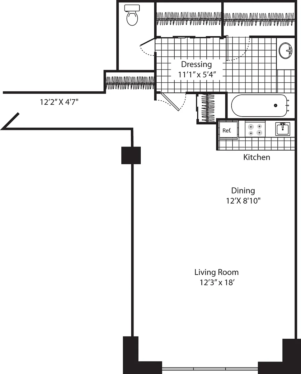 Floor plan FPA 456 - 3 Tier