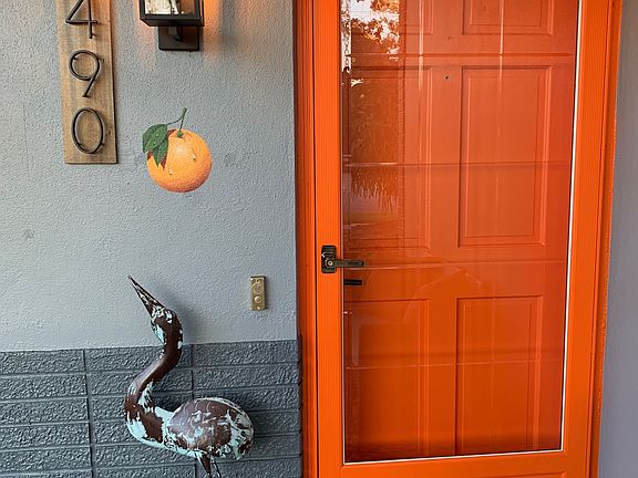 Inviting front porch.