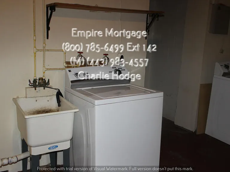This is the basement Laundry area. We do not maintain the washer dryers. Please bring your own, or use the ones that are left from prior tenant. We do not know if they work or not. Thanks
