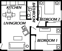 Floor plan Two bedroom floorplan