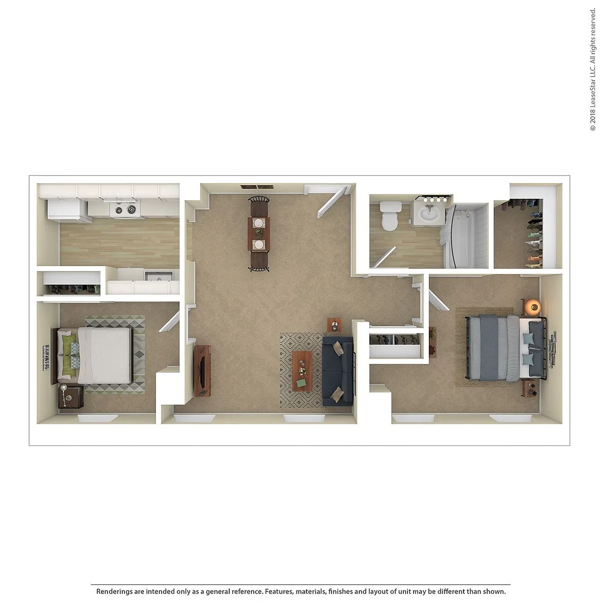 Floor plan 2 Bedroom