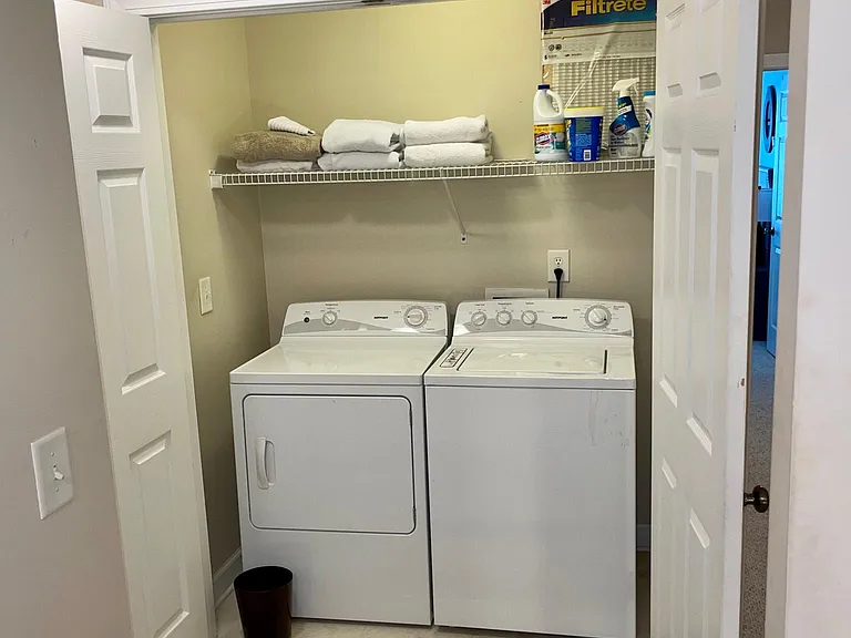 Upstairs washer and dryer