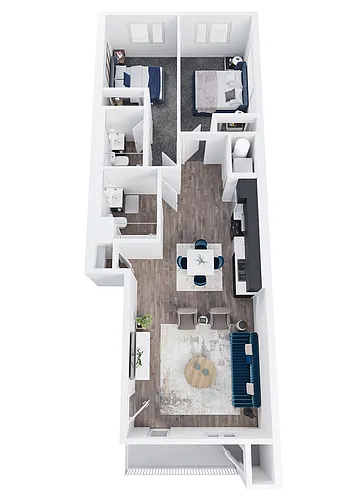 Floor plan Two Bedroom A