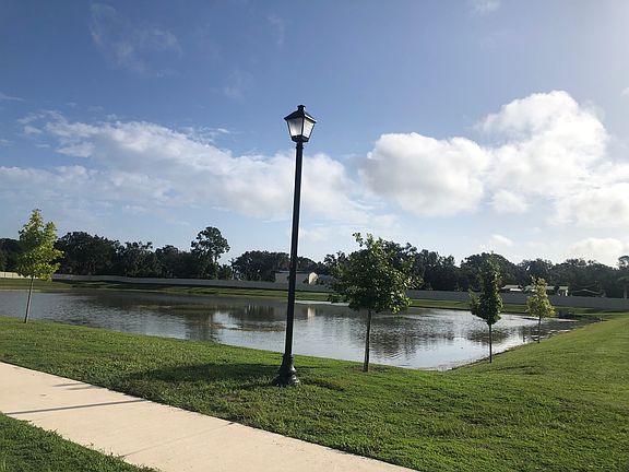 Enjoy the pond views across the street.