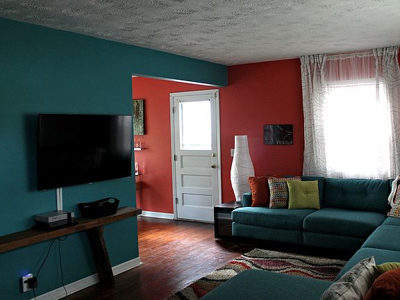 Living room looking towards dining area