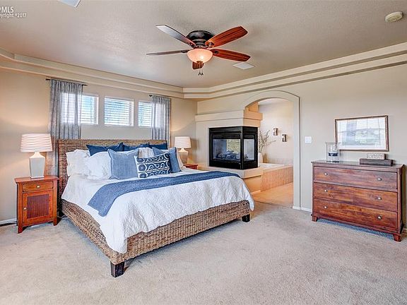 Notice The 3 Sided Fireplace In The Master Retreat