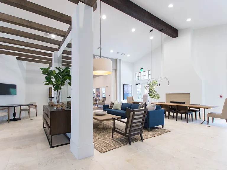 Executive business center with dedicated work lounge