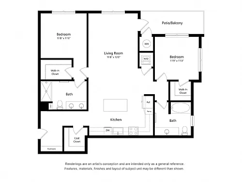 Floor plan 2X2 C