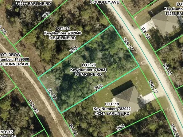 14257 EARLINE ROAD LOT 20, BROOKSVILLE, FL 34614