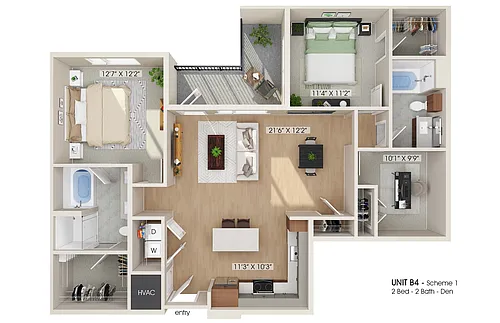Floor plan B4 - Den