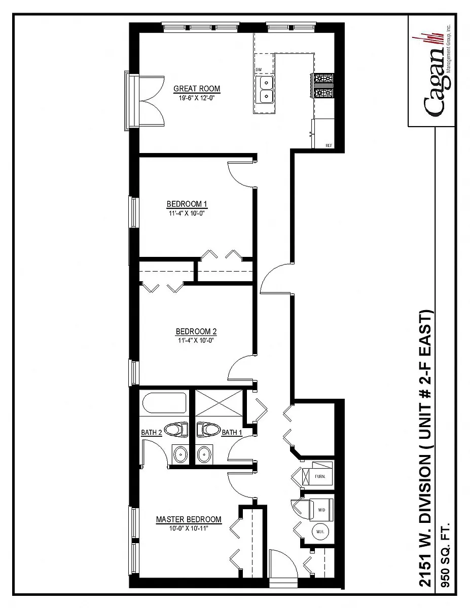 Floor plan Three Bedroom