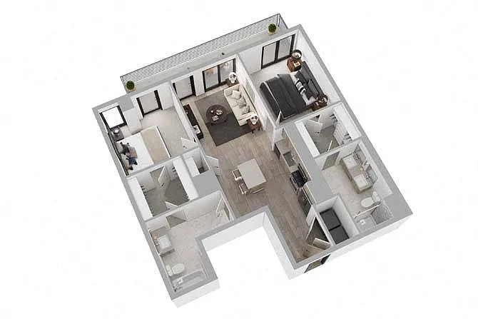 Floor plan 2B11