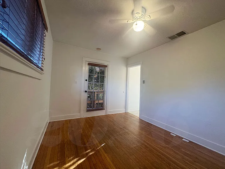 We zoomed out for this photo. The room is smaller than it appears.