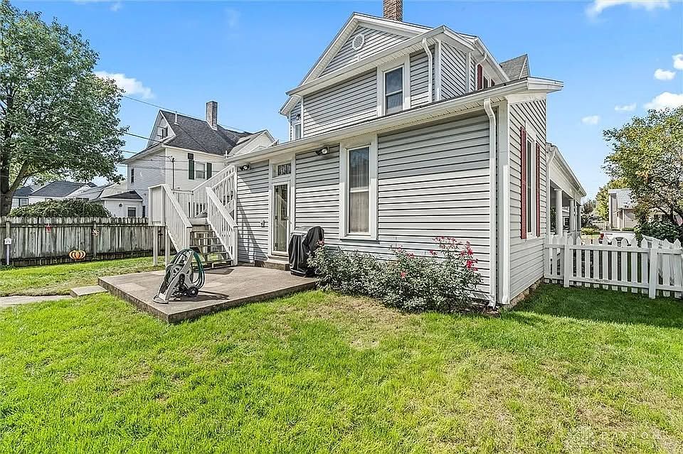 Backyard with shared patio area