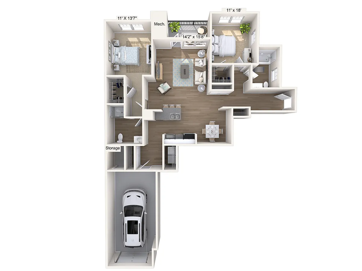 Floor plan B3-ADA