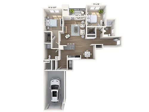 Floor plan B3-ADA