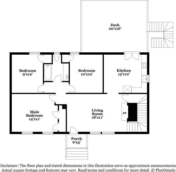 3 bed, 1.0 bath, 1200 sqft, $1,540 — Photo 2