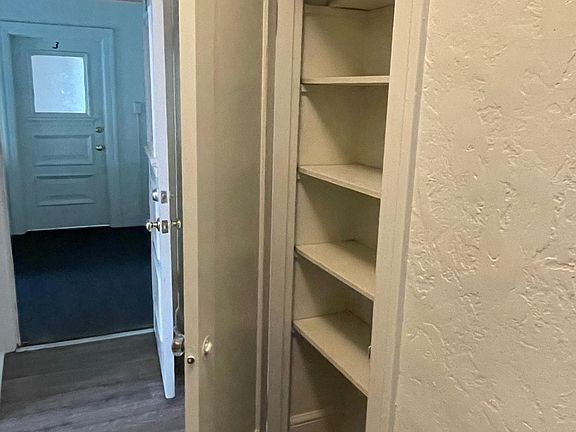 Storage closet in the hallway