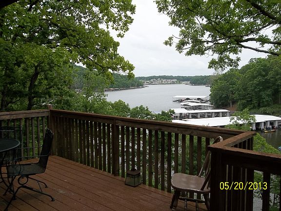 Middle deck view of lake
