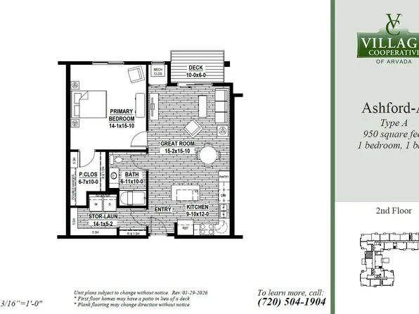 Ashford-A Plan, Village Cooperative of Arvada (Active Adults 62+)