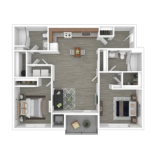 Floor plan Two Bedroom