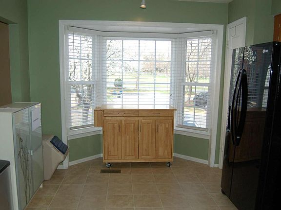 Bay window view from kitchen