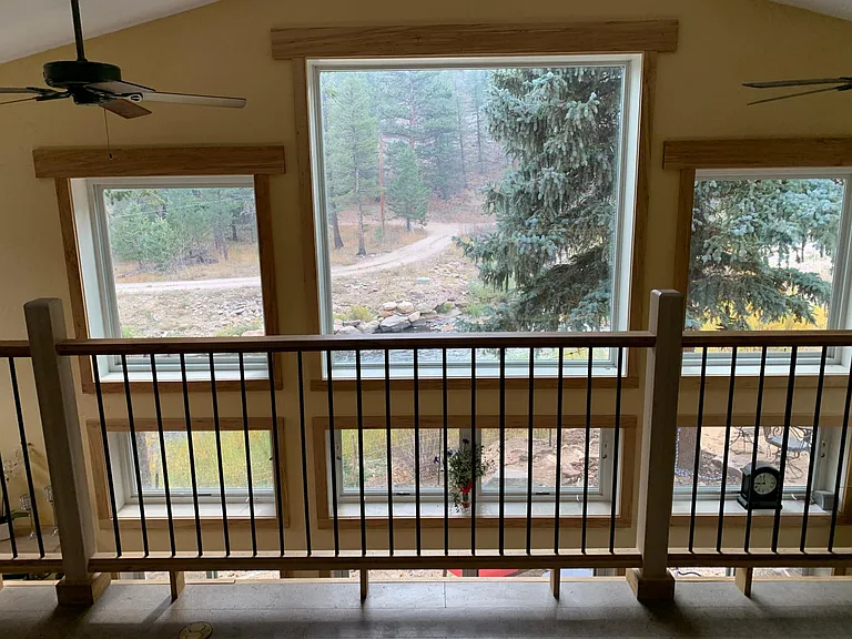 View from loft or master bedroom