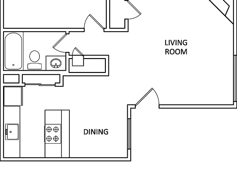 1x1 685 sq ft - B2 1x1 685 sq ft - B2