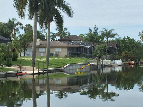 View of new seawall/dock