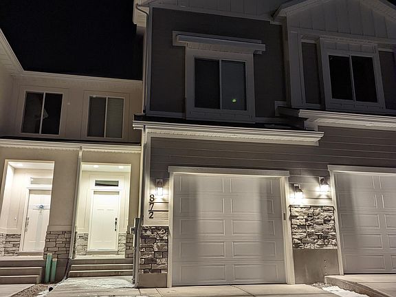 Front view at night
