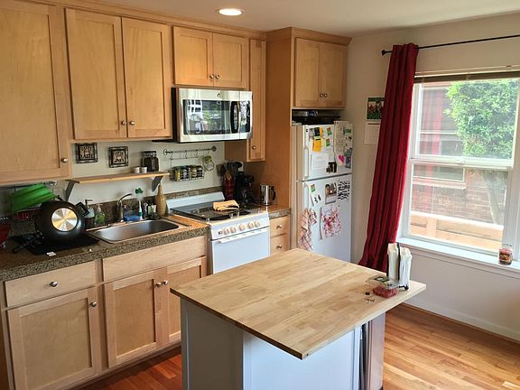 Kitchen featuring granite countertops and great views