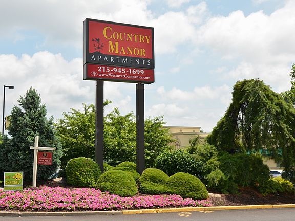 Country Manor Apartments Sign