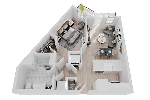 Floor plan 1x1A6