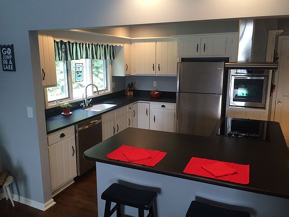 Custom honed black granite