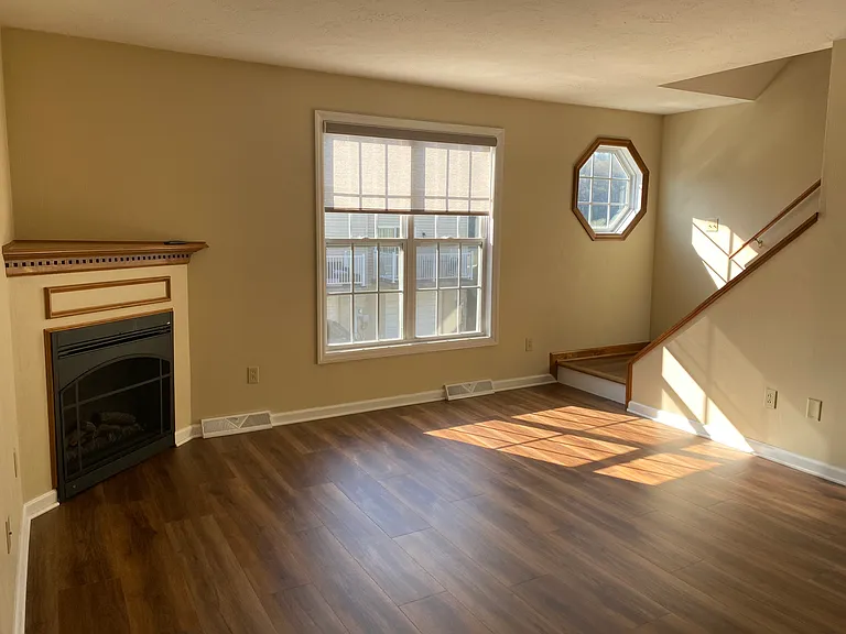 Living Room with Electric Fireplace