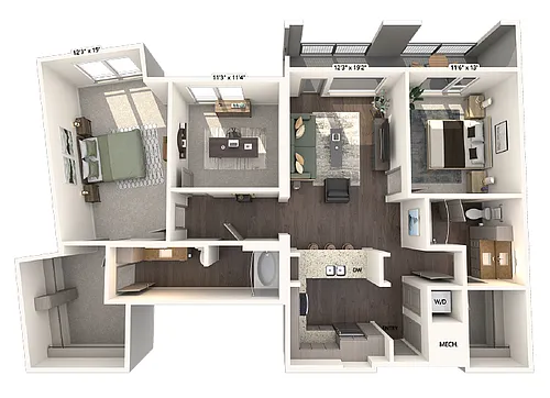 Floor plan B6D-1492-G