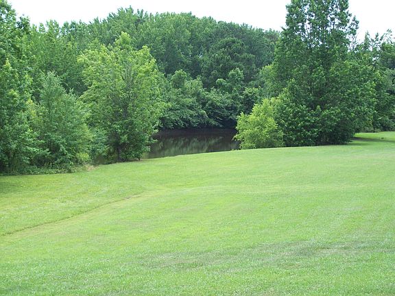 view of pond from front 
