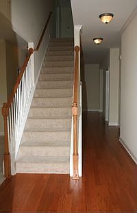 Once in the Door you are greeted by Hardwood Floors 