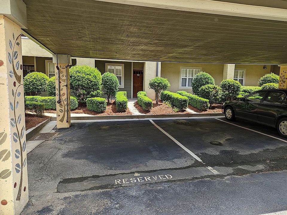 Covered reserved parking.
