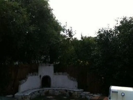 outdoor fireplace