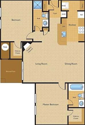 2 Bed Floor Plan