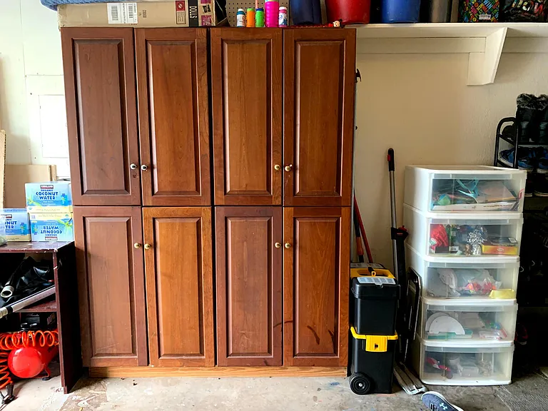 view of more cabinets in the garage