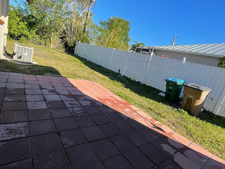 Large patio area