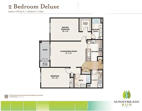 Floor plan 2 Bedroom Deluxe
