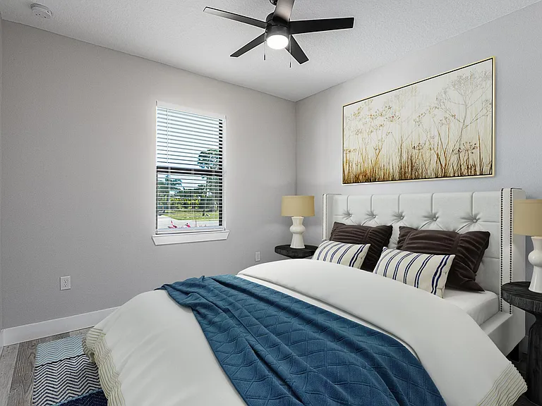 Front room, easily used as a bedroom or office space. Wall length closet