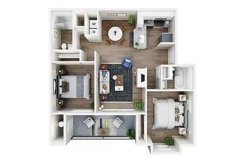 Floor plan B2 Renovated